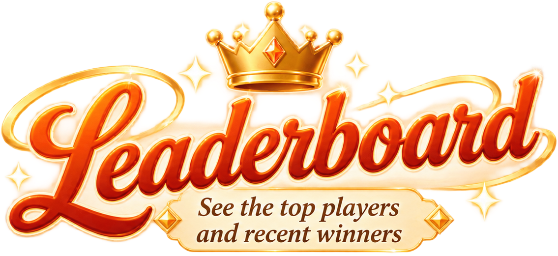 Leaderboard. See the top players and recent winners.