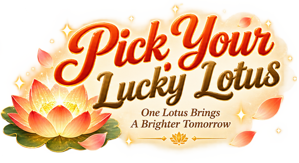 Pick Your Lucky Lotus. One lotus brings a brighter tomorrow.